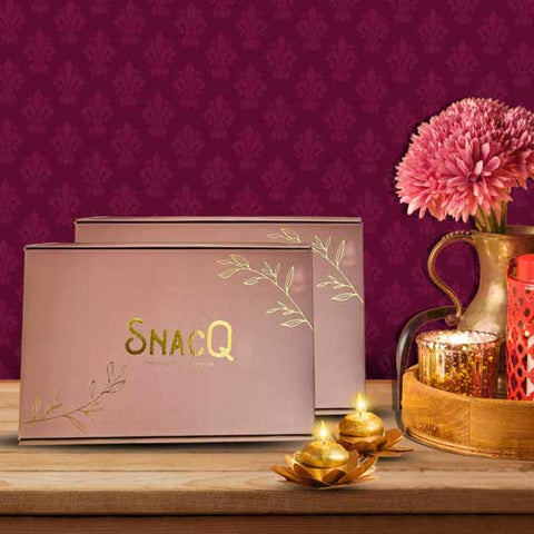 SnacQ Premium Diwali Gift Box  (10 Items)