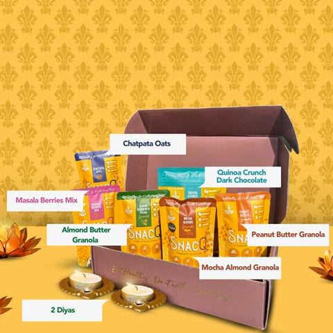 SnacQ Premium Diwali Gift Box (8 Items)