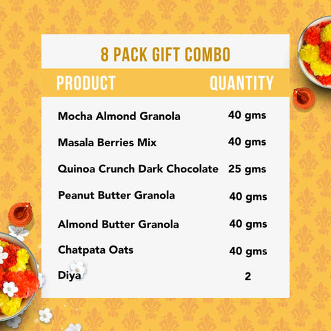 SnacQ Premium Diwali Gift Box (8 Items)